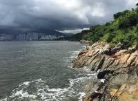 View to Hong Kong island from Pak Kok Tsuen ferry pier