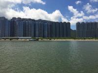 Tung Chung from Tai O ferry.  How not to do high rise in a rural area!