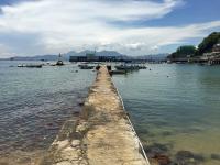 Yung Shue Wan, looking towards ferry pier and Lantau Island