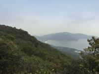 On a clear day the views would be great.  Looking towards Pui O and the Chi Ma Wan peninsula