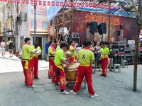 Lion dance drummers
