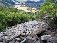 Basalt rubble Organ Pipes - it's a long way down